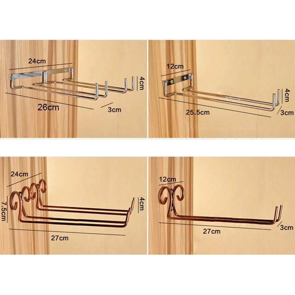 Hanging-Metal-Wine-Cup-Rack-Silver-Gold-Bar-Single-Double-Rack-Wine-Stemware-Glass-Bottle-Goblet