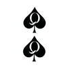 Q of Spades Tattoos Waterproof Temporary Tattoo Stickers Tatouage Stitch  Fake Tatoo Body Art Flash Tattoo Henna Tatoo Men 1