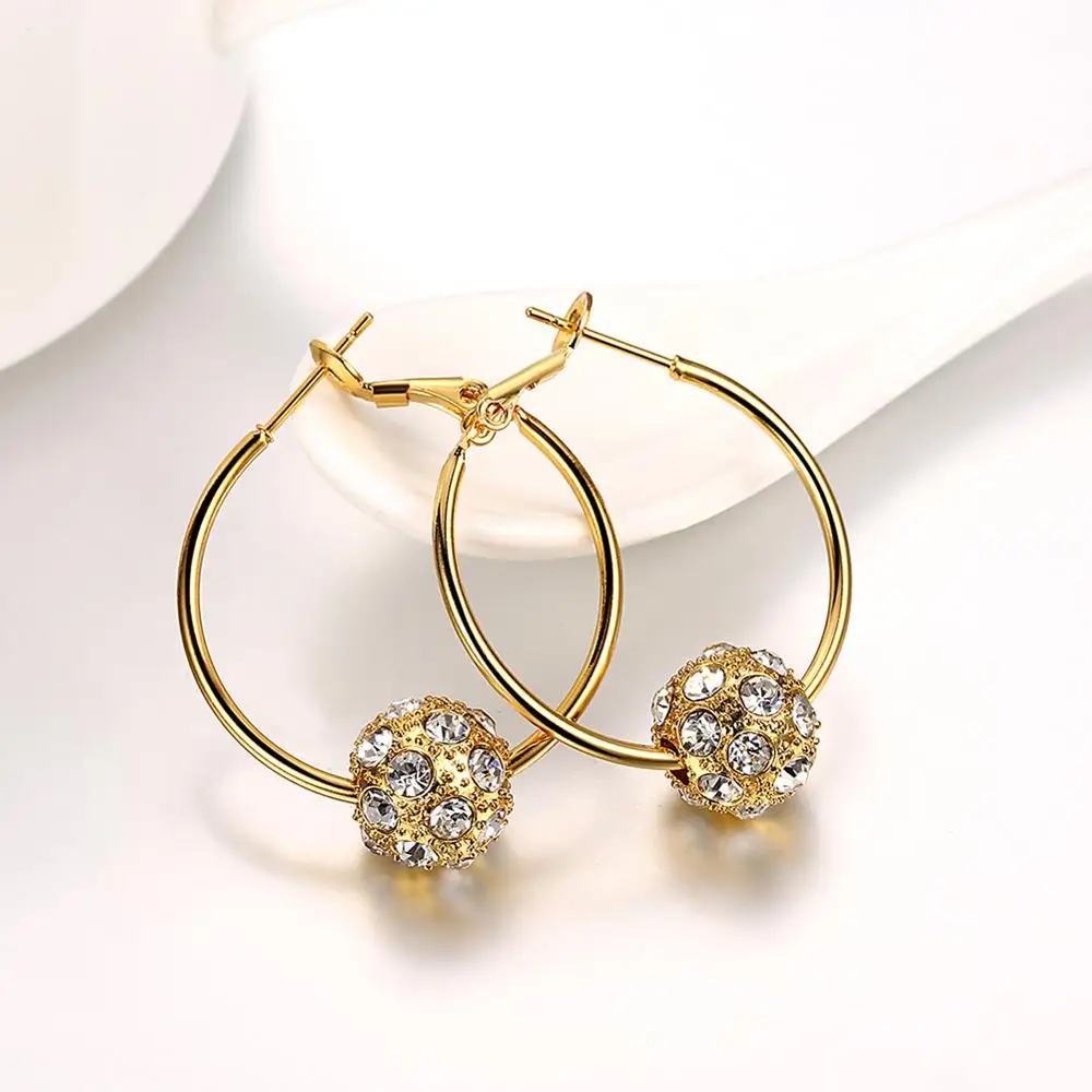 

Exquisite Office Ladies Elegant Clip-on & Screw Back Earrings Gold/Rose Gold/Silver Plated Tin Alloy Cubic Zircon Women Jewelry