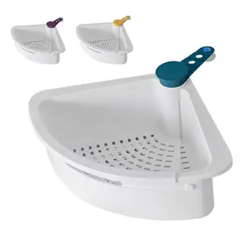 

Kitchen Organizer Multifunctional Sink Drain Basket Rotating Folding Telescopic Storage Racks Drain Storage Basket Kitchen Tools
