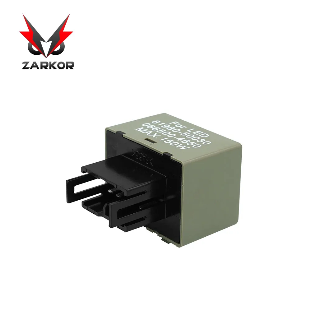 Zarkor 2-контактный регулируемая Светодиодный проблесковый маячок РЕЛЕ 8P Светодиодный проблесковый маячок реле 0,1 W-150 W для Harley Kawasaki Suzuki KTM