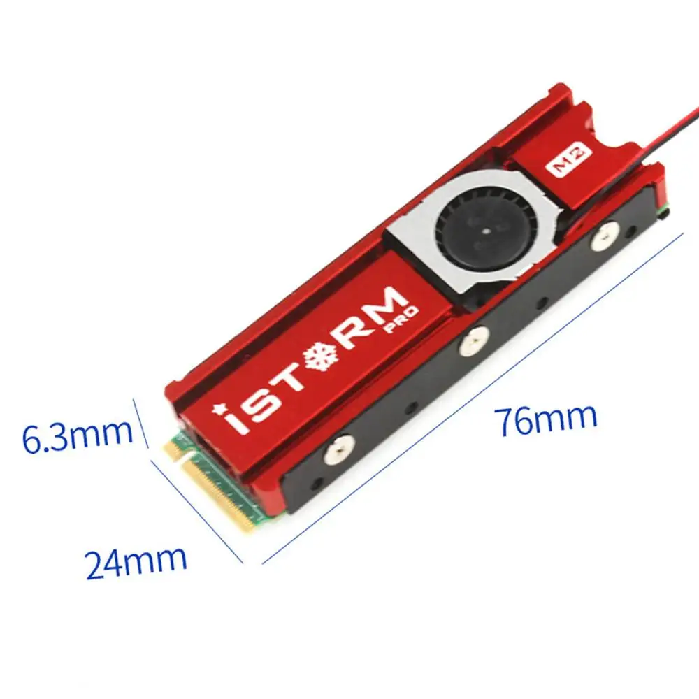 JEYI охлаждающий штормовой вентилятор для NVME NGFF M.2 радиатор SSD металлический лист