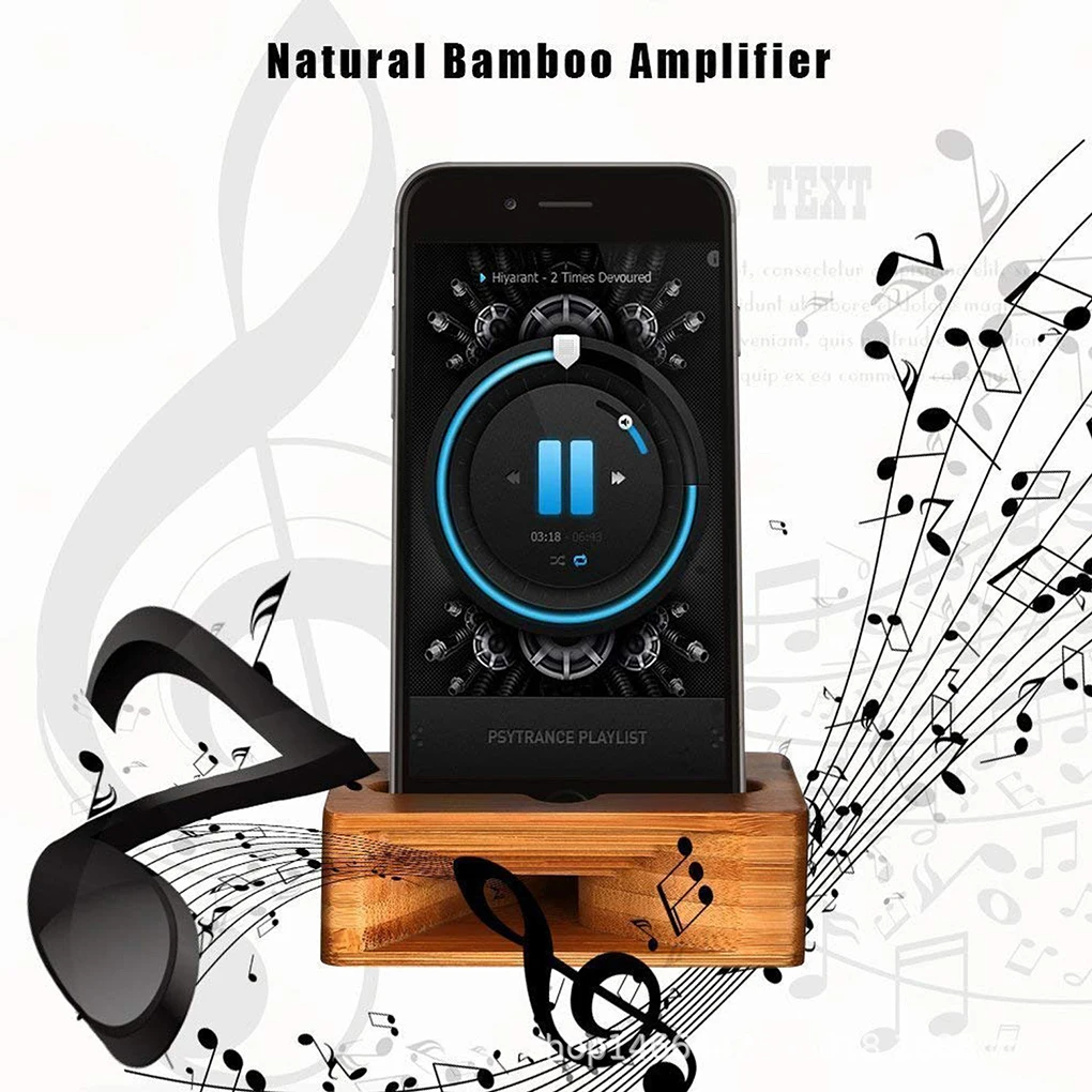Мобильный телефон Громкий динамик держатель для телефона домашняя бамбуковая подставка Многофункциональный усилитель звука настольная подставка