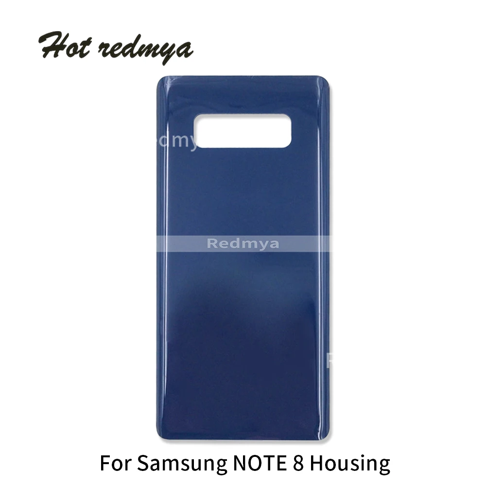 10 шт., заднее стекло для samsung Galaxy Note 8, N950, N950F, задняя крышка для батареи, задний корпус, чехол, Замена+ наклейка