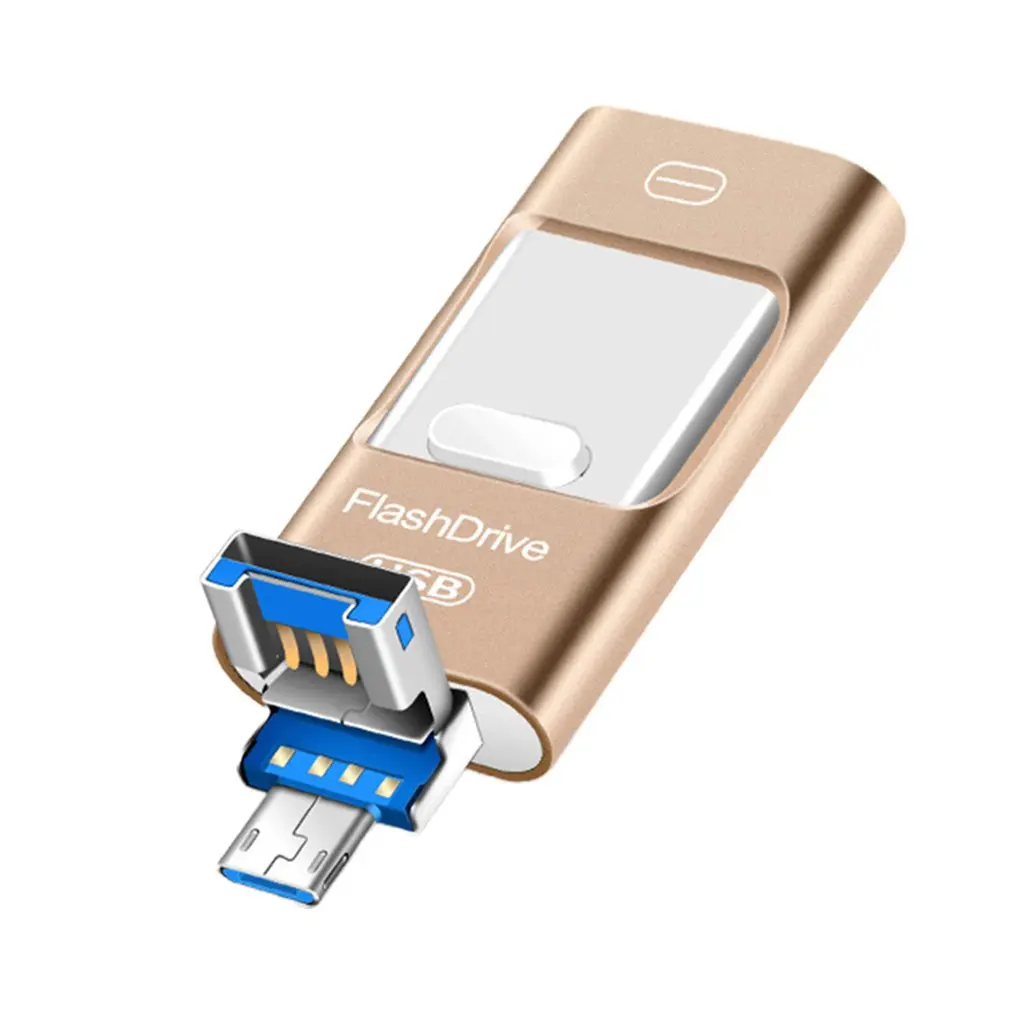 Android применимый телефон USB флэш-накопитель двойная головка 3 в 1 три использования OTG USB 32G/64G/128G/256G