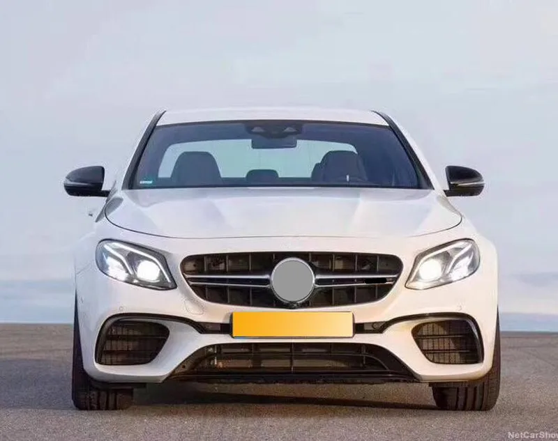 Для Е класса W213 4 двери сетчатые решетки ABS Материал- год решетки Замена Передняя Решетка переднего бампера