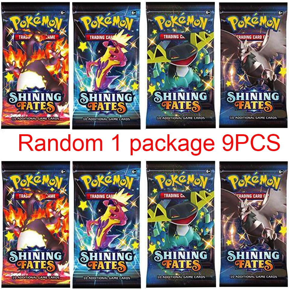 9PCS French Pokemon Cards Sword And Shield Battle Styles Full Sealed Retail Box Evolving Skies Pokemones Card For Children Gifts