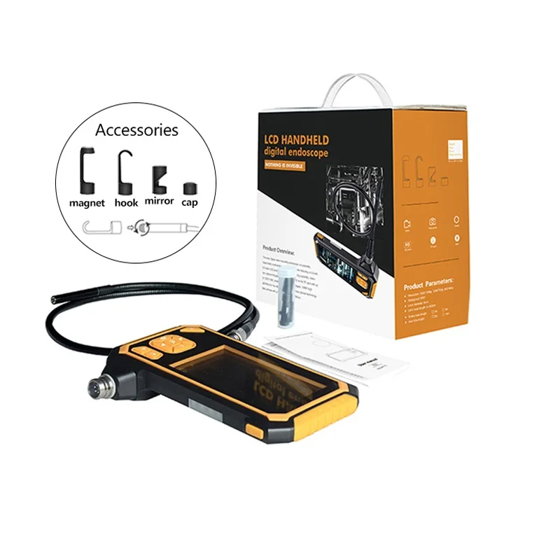 1080P 4.3 Inch HD Display 8mm Endoscope Car Inspection Camera 1/3/5/10M Endoscope 2600mAh Lithium B