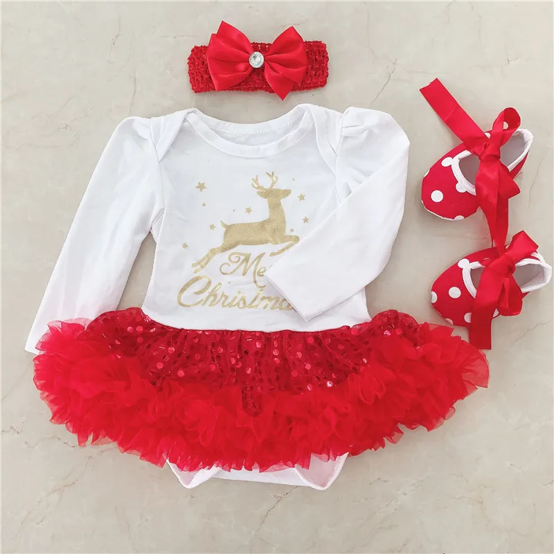 Рождественский костюм для малышей хлопковое платье из кружева для новорожденных с длинными рукавами Bebes рождественские вечерние платья для младенцев маскарадные подарки - Цвет: Лаванда
