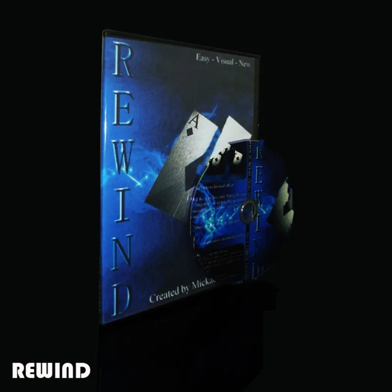 Перемотка(DVD+ трюк)-волшебный трюк, сцена, крупным планом магический реквизит, аксессуары, развлечения, карты магические игрушки, шутка, гаджет, классика