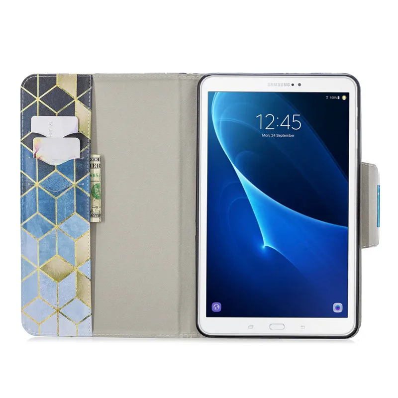 Wekays For Samsung Tab A6 10.1 Cartoon Unicorn Leather Case For Samsung Galaxy Tab A6 A 6 2016 10.1 T585 T580 T580N Cover Cases