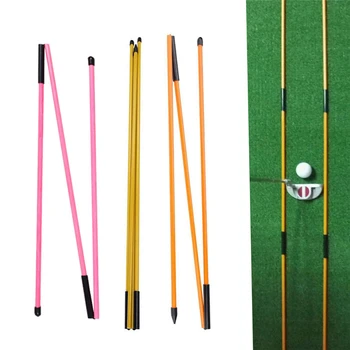 

Golf Indicator Stick Golf Alignment Stick Putter Auxiliary Trainer New Three-fold Direction Indicator Golf Equipment 122 cm / 48