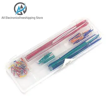 

Hot Sell 140 pcs U Shape Solderless Breadboard Jumper Cable Wire Kit For Arduino Shield For raspberry pi Drop Shipping