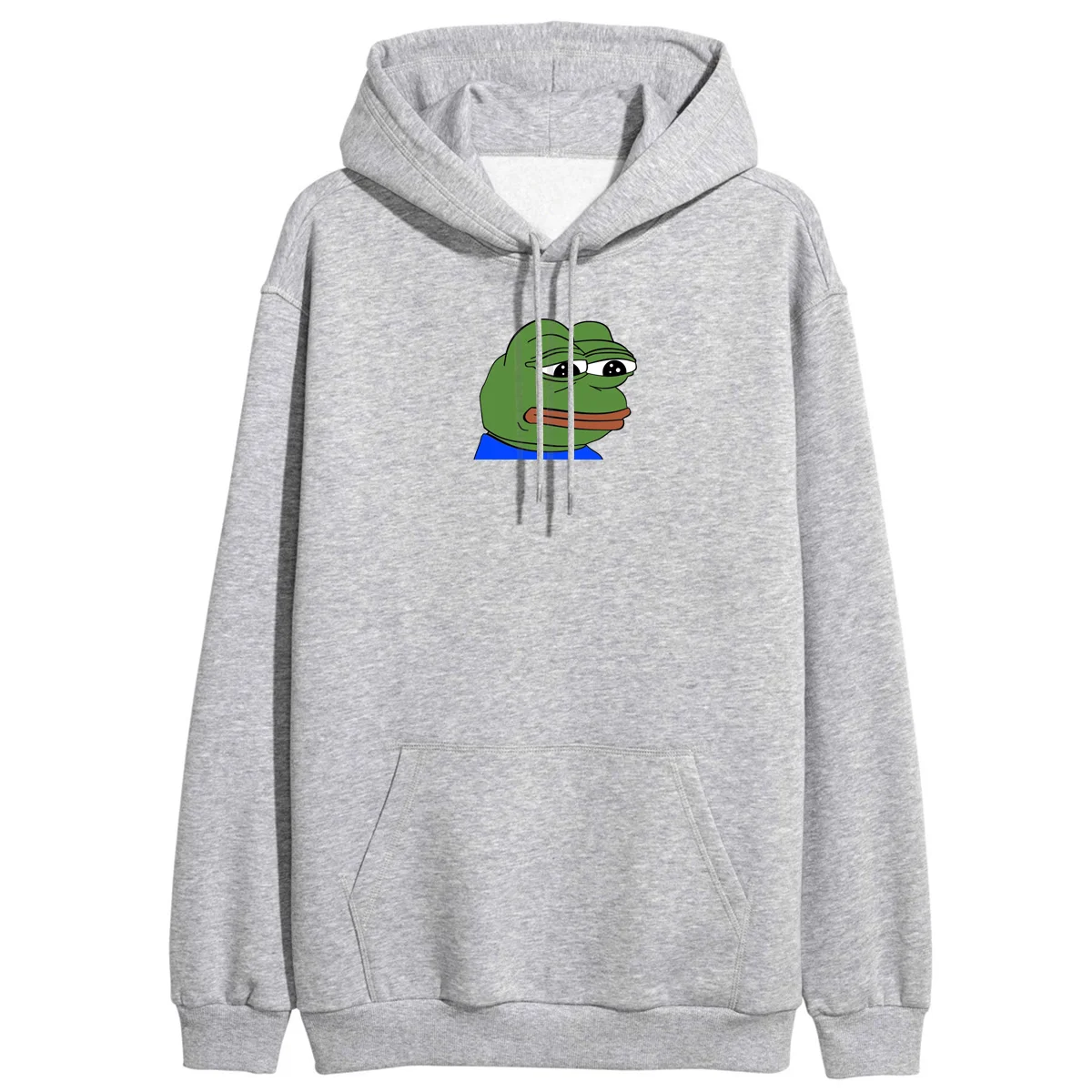 Женская спортивная одежда с принтом «Sad Frog», толстовки женские, кавайные, в стиле хип-хоп, флисовые зимние толстовки с капюшоном, свободные толстовки с капюшоном для фитнеса, пуловеры