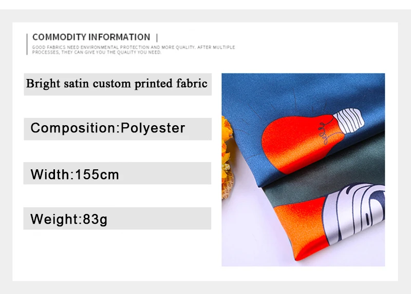 Polyester Satin Fabric for Dress Cute Whale Custom Printed Marine Animal Pattern Cloth Sewing DIY Handmade Patchwork