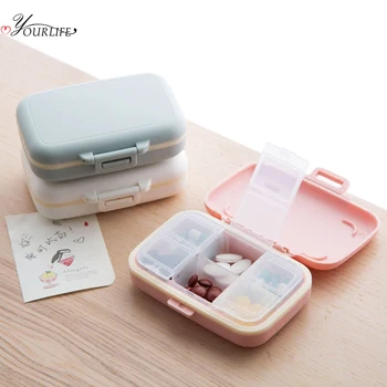 

OYOURLIFE Portable 6 Grid Medicine Pill Box Outdoor Travel Tablets Waterproof Dust-proof Protect Container Medicines Storage Box