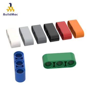 

BuildMOC 32523 1x3 arm with hole (thick) ldd32523 Brick For Building Blocks Parts DIY Educational Tech Parts Toys
