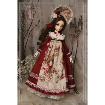 

Retro Rose Forest Skirt for 1/3 1/4 BJD Dolls fashion dolls accessories for girls gifts- No Doll