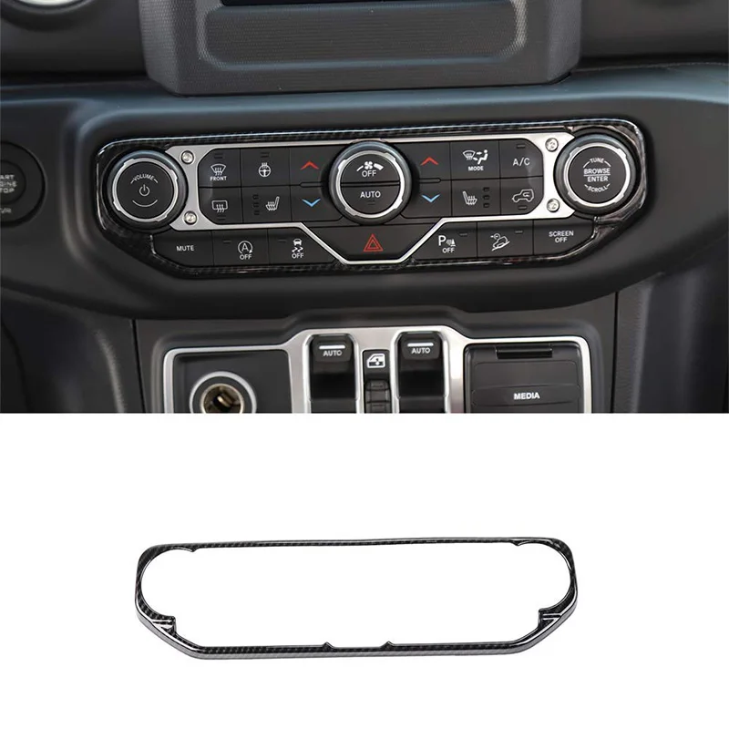 Interior Mouldings for Car Air Conditioning Control Knob Decoration Cover for Jeep Wrangler Jl Up Car Accessories