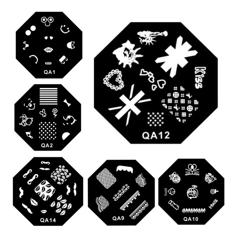 

Nail Art Stamping Template Plates Stamper DIY Polish Print Image Manicure Accessory Tools