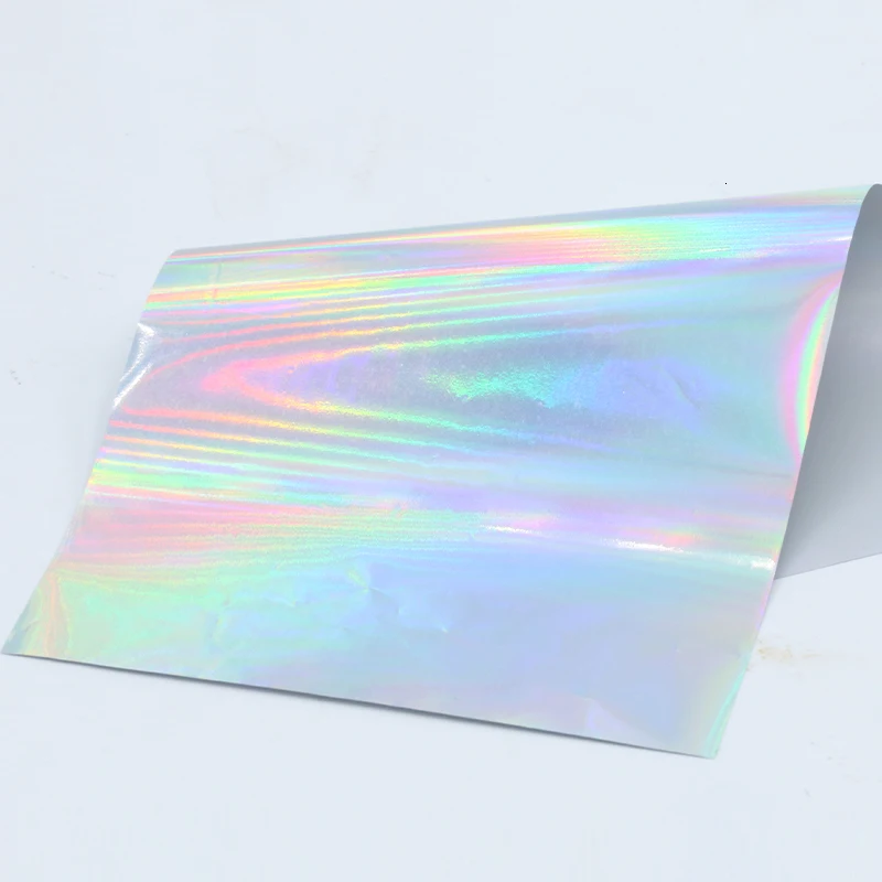 Laser Sliver 8x15 см тиснение фольги блестящая бумага алюминий ламинатор фольги DIY Искусство ремесло скрапбук упаковка для рождественских подарков карточная бумага - Цвет: Laser Sliver