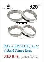 PQY- 2" STAINLESS STEEL 304 TURBO/INTERCOOLER/DOWNPIPE/DOWN PIPE/HOSE V-Band CLAMP PQY-VCN2