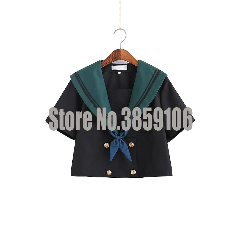 UPHYD Bright Stars High Quality Japanese Style Students School Uniform Girl Women Sweater JK School Uniforms Cardigans - Цвет: Short Sleeve Top