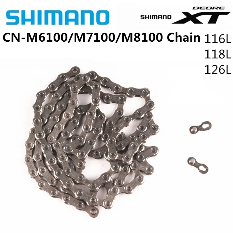 SHIMANO DEORE XT CN M8100 SLX M7100 M6100 цепь 12s для горного велосипеда 116L 124L 126L оригинальный