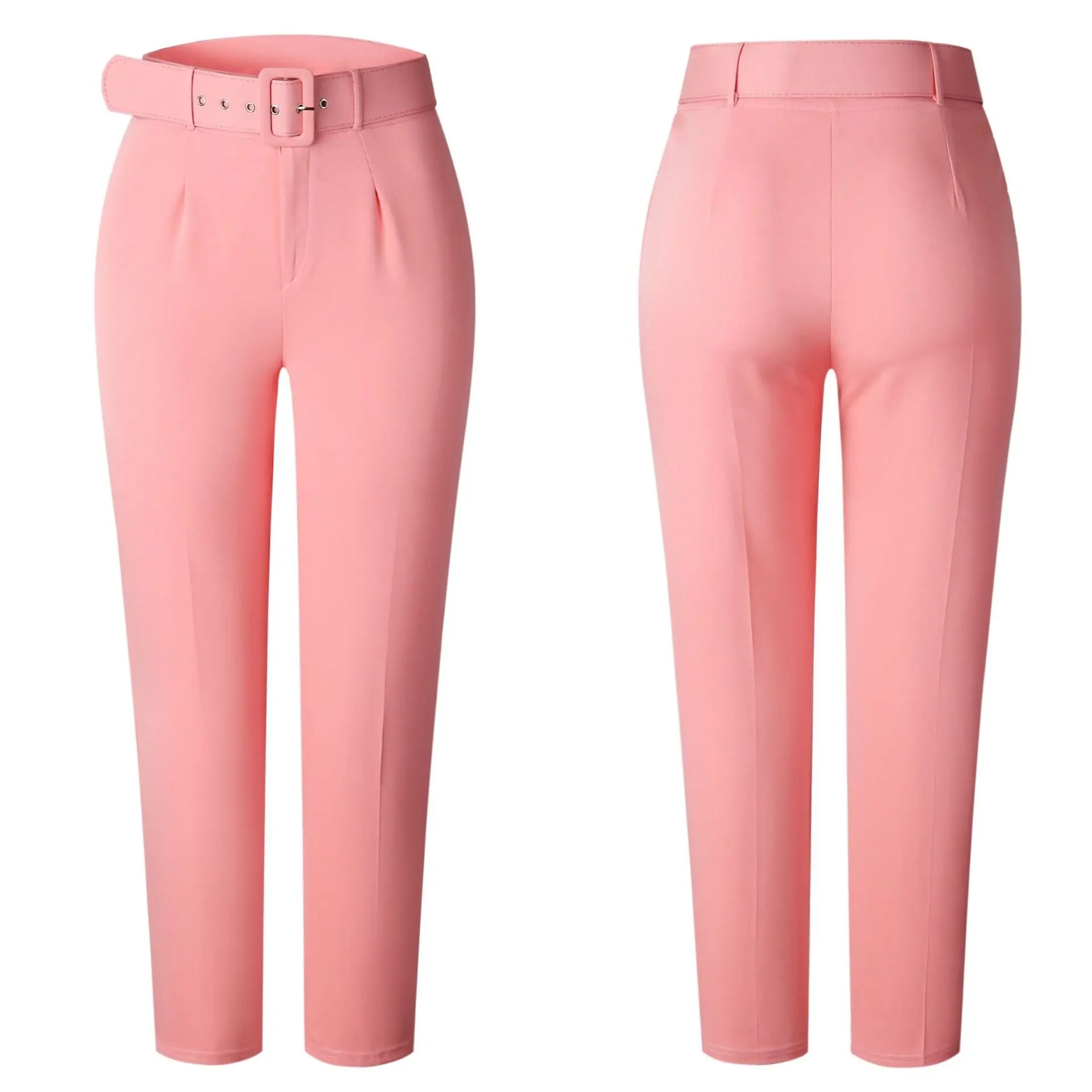 

Sweatpants Women High Waist Pants Summer Female Casual Trousers Slimming Waistband Temperament Commuter Office Lady Plus Size