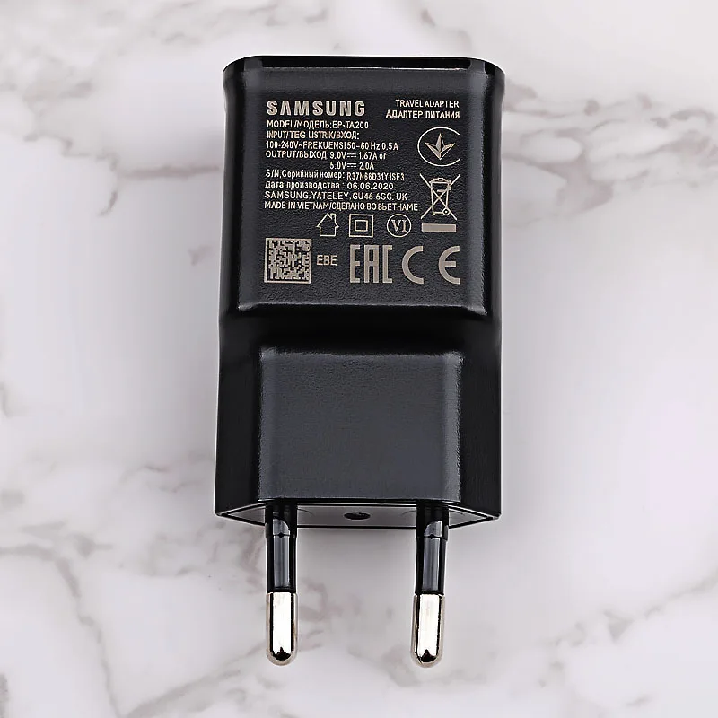 Samsung S10 S9 S8 Plus Fast Charger Power Adapter 9V 1.67A Quick Charge Type C Cable For Galaxy A70 A50 A30 S A31 A51 Note 7 8 9 usb c 61w Chargers