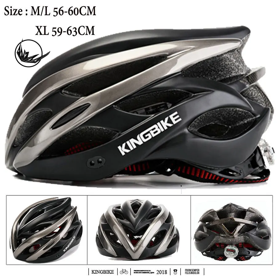 KINGBIKE, 4 цвета, велосипедный шлем для женщин и мужчин, велосипедные шлемы с светильник для горного велосипеда, шоссейного велосипеда, MTB, цельный, литой,, велосипедный шлем - Цвет: 872-Titanium