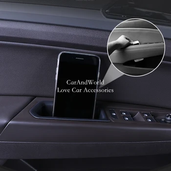 

For Volkswagen VW Teramont Atlas 2017-2019 Interior Car Door Armrest Handle Storage Box Molding Frame Cover Trim Car Accessories