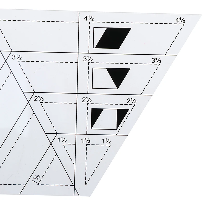 Лоскутная линейка инструменты для квилтинга Высококачественный акриловый материал прозрачная шкала линейки школьные принадлежности