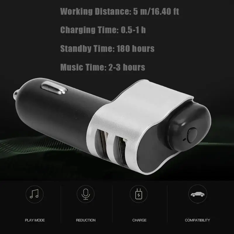 M10 Bluetooth 4,2 A2DP MP3-плеер fm-передатчик два usb порта автомобильное зарядное устройство