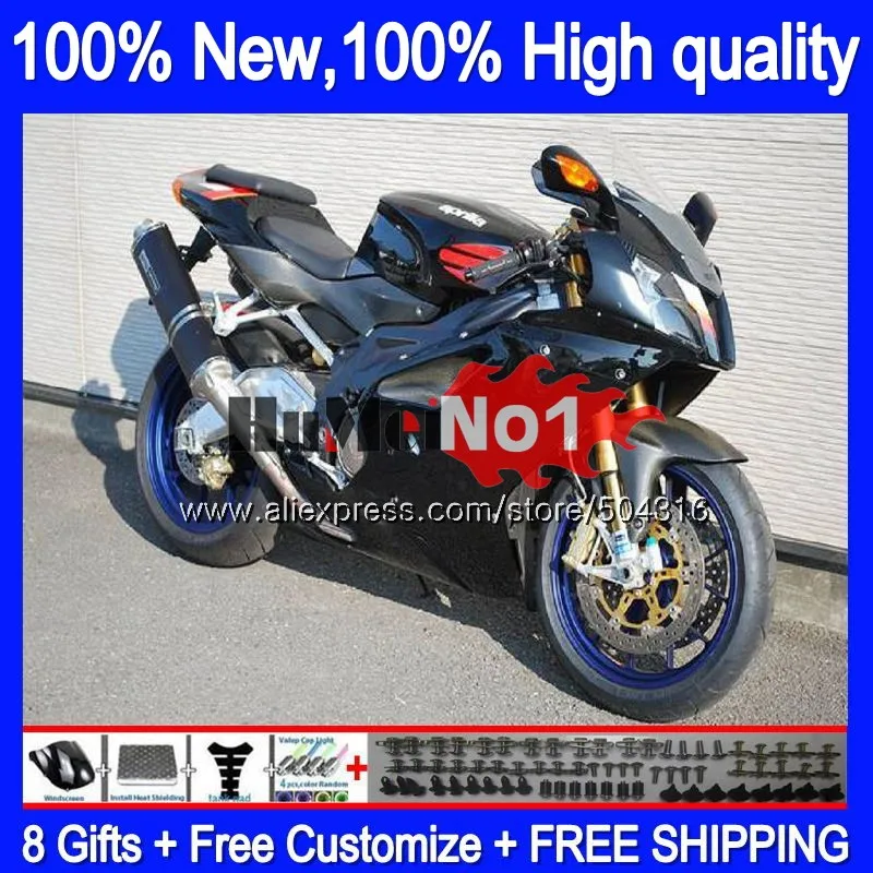 Средства ухода за кожей для Aprilia RSV1000R Mille RV60 RSV1000RR РСВ 1000 8MC. 17 черный RSV1000 R RR 2003 2004 2005 2006 03 04 05 06 обтекатель - Цвет: No. 1