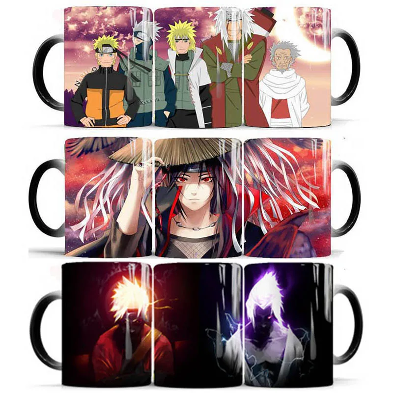 1pcs New 350ml Naruto Coffee Magic Mug Creative Color Changing Cup Novelty Ceramic Anime Cups And Mugs New Year Gift For Friends Mugs Aliexpress