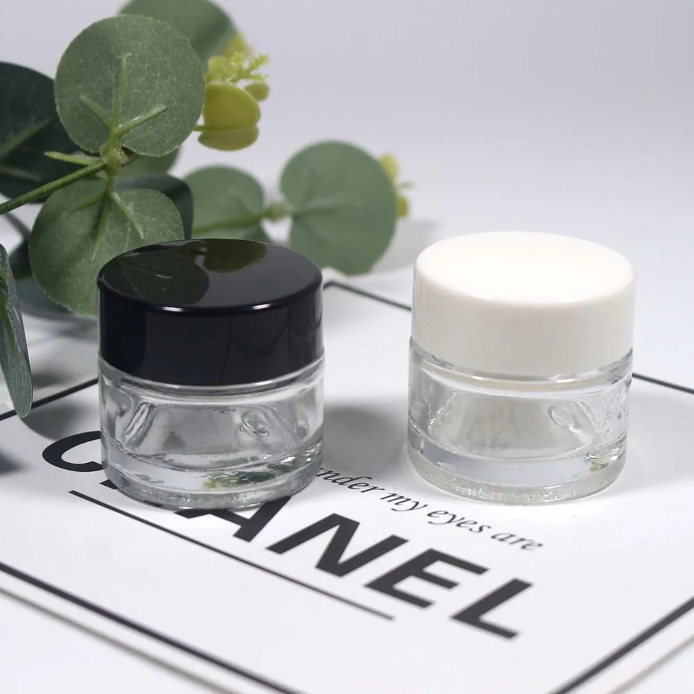 

100 шт. 10 г пустые стеклянные банки для ухода за кожей крем бутылка-контейнер для косметики с пластиковой крышкой