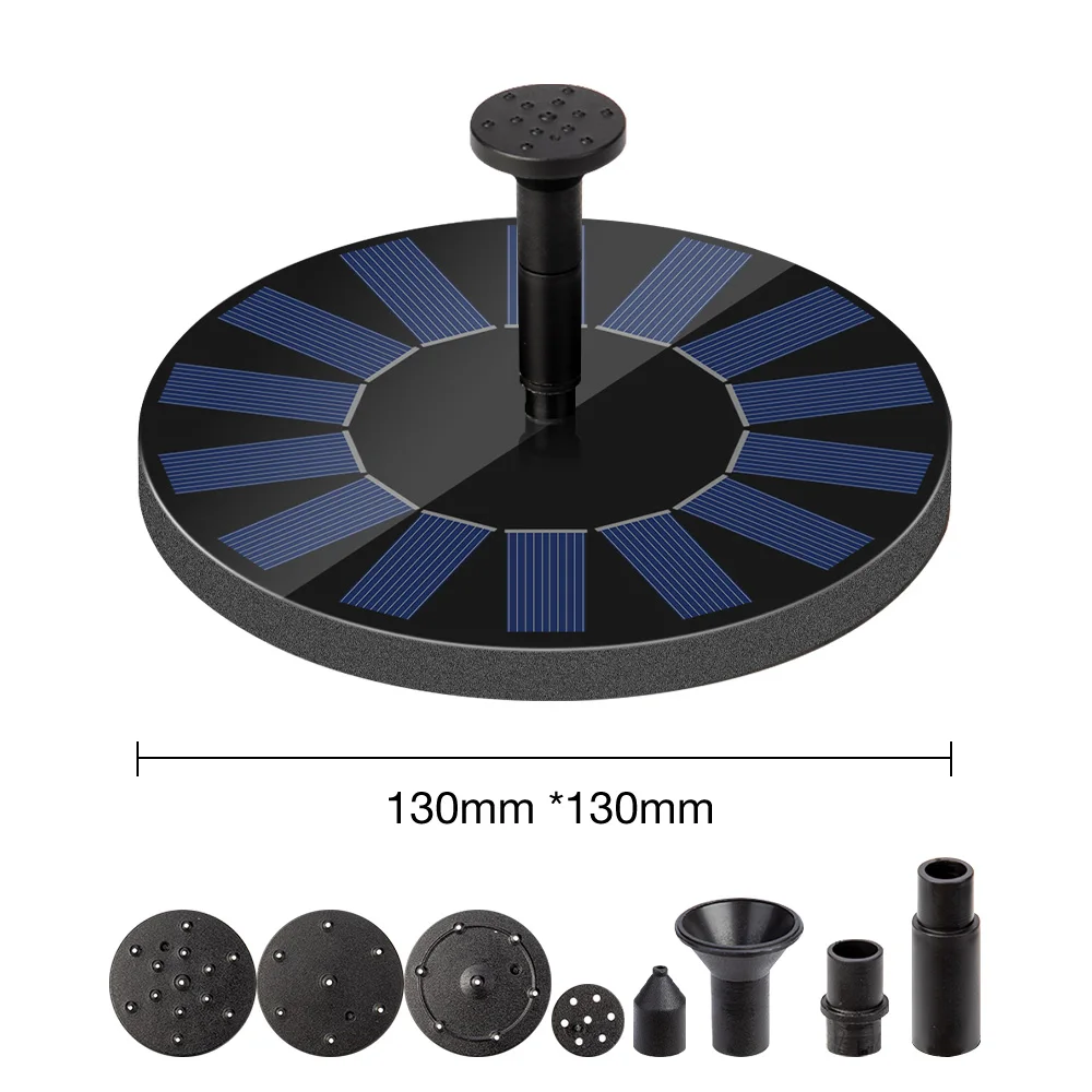 Decorative Solar Water Fountain Floating Solar Fountain Pool Pond Fountain Adult Floats Water Pump Garden Fountain Decoration