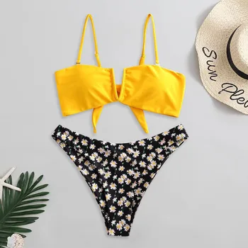 

Women Micro Bikini set 2020 Push Up Swimwear Solid Beach Bathing Suit Brazilian Thong Swimsuit For Girls Bikini Swim Suit femme