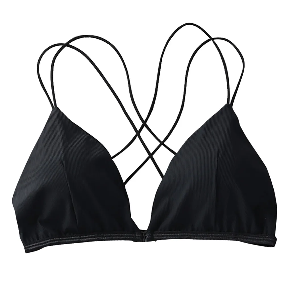 Винтажные женские трехточечные бюстгальтеры бикини модный жилет женское