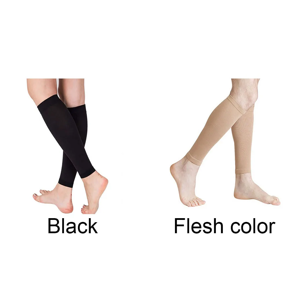 Новые Стрейчевые Компрессионные носки с градуированным распределением, ортопедические носки до колена, плотные циркуляционные носки, эластичные носки для поддержки икры
