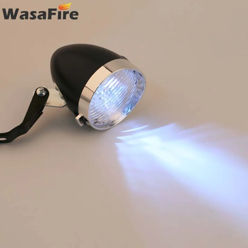 WasaFire Ретро велосипедный светильник 3 светодиодный винтажный велосипедный головной светильник водонепроницаемый дорожный MTB Головной фонарь классический велосипедный противотуманный фонарь