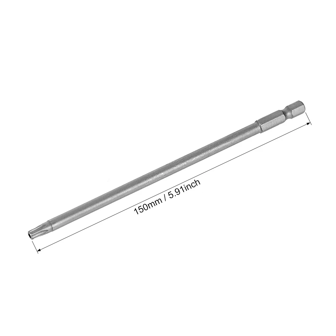 Uxcell 5 шт. отвертка Torx биты 1/4 дюймов шестигранный хвостовик 150 мм Длина TT27