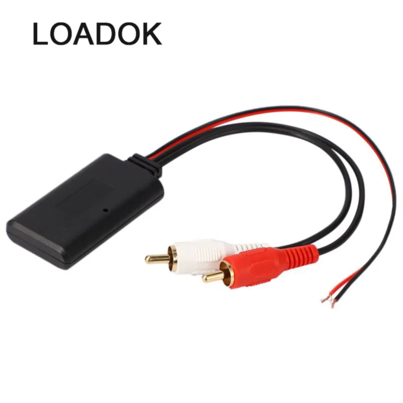 

Biurlink Car Radio RCA Bluetooth Adapter Stereo 2RCA Wireless AUX Audio Wiring for Kenwood for Clarion