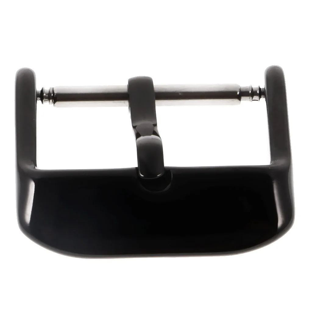 Black Stainless Steel Tang Buckle For Band 18mm 20mm 22mm 24mm 26mm