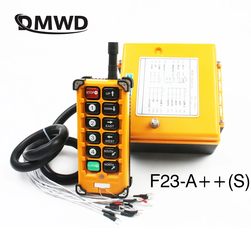 

Industrial Wireless Radio remote controller switch 1 receiver+ 1 transmitter speed control Hoist Crane Control Lift Crane