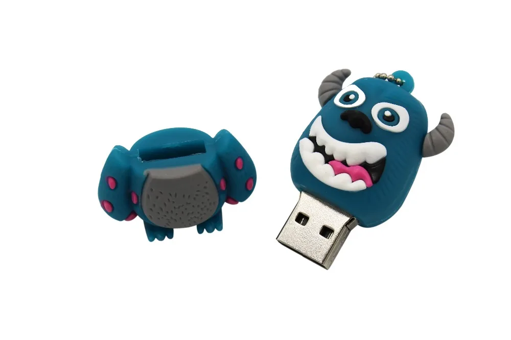 Флеш-накопитель usb 2,0, 4 ГБ, 8 ГБ, 16 ГБ, 32 ГБ, 64 ГБ, с милым мультипликационным принтом, 3 цвета, лучший подарок