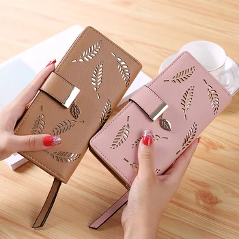 

2020 Popular Women Zipper Strap European Fashion Wallet Large Capacity Casual Handbag Luxury Purse Bags With Hollowed-out Design