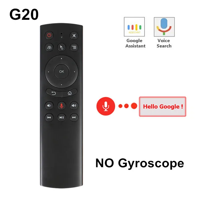 G20 Voice G10S Голосовая воздушная мышь G20 пульт 2,4 ГГц мини беспроводная G30 Android tv управление обучающий микрофон для компьютера ПК Android tv box - Цвет: G20 Voice