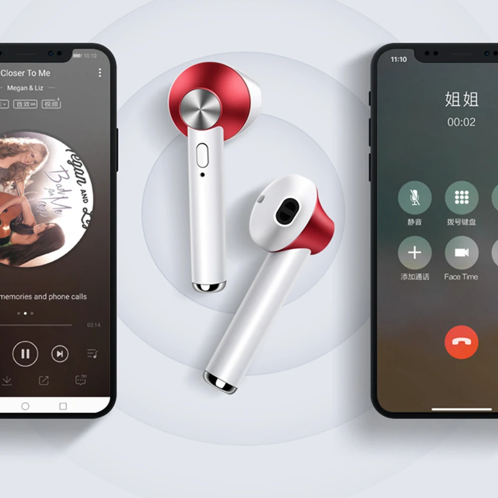 TWS D012 Bluetooth наушники с микрофоном стерео беспроводные Bluetooth наушники с шумоподавлением спортивные наушники белые
